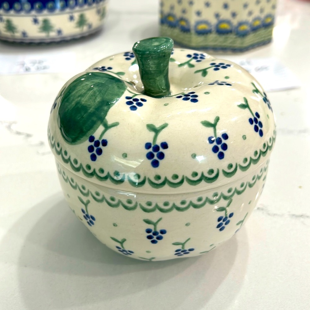 - Polish Pottery Apple Baker.